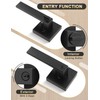 Tinewa 3 Pack Entry Door Levers with Lock and Key,
