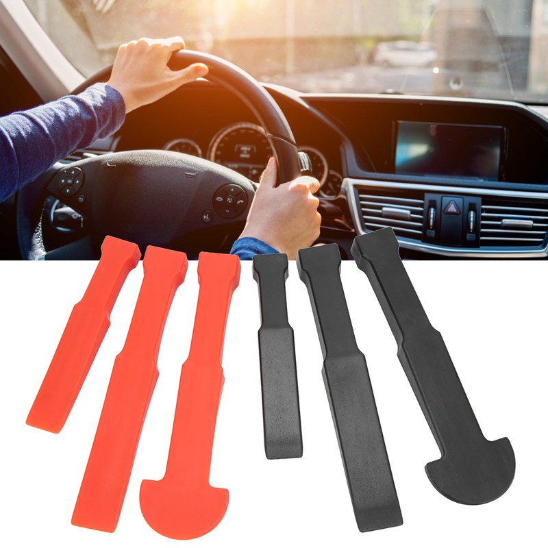 6pcs Non Marring Pry Bar Set Universal ABS Multi Wedge