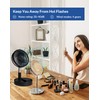 Primevolve Battery Operated Fan,Portable Rechargeable USB Floor Table Desk Fan