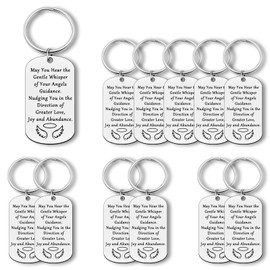 12Pcs Faith Keychain Gifts for Women Men Inspirational Religious Gifts for Women Men Encouragement Gift for Friend Coworker Daughter Son Motivational Graduation Gift Easter Prayer Christmas Keyring