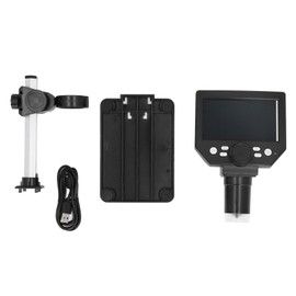 Digital Microscope 4.3in LCD 10MP Electronics Repair Soldering Coin Camera with 8 LED Full View