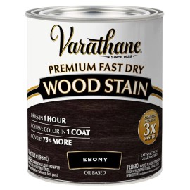 Varathane Quart Ebony Fast Dry Oil Based Wood Stain for Interior Projects