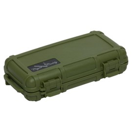 Cigar Caddy Waterproof Travel Cigar Humidor, Holds Up To 5 Cigars, Airtight, Waterproof Up To 100 Feet (Green)