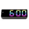 Colorful LED Digital Alarm Clock Large LED Screen Electronic Alarm