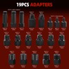 8MILELAKE 24pcs Pneumatic Diesel Injector Puller, Air Injector Removal Tool