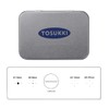 TOSUKKI Microscope Calibration Ruler Slide,4-Scales and 0.1mm Line Resolution,Microscope Calibration