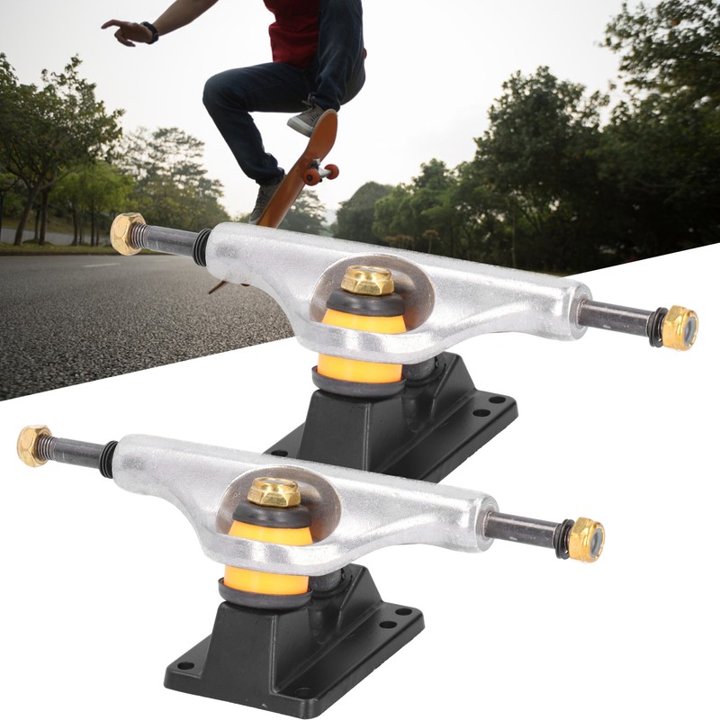 1Pair Skateboard Bracket Maple Skateboard Longboard Support Stand Accessory Silver