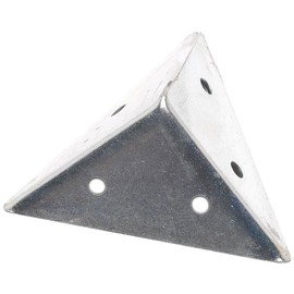 Merriway® BH01162 (4 Pcs) Zinc Plated Pyramid Corner Angle Bracket Brace Plate, 45 mm (1.3/4 inch) - Pack of 4 Pieces