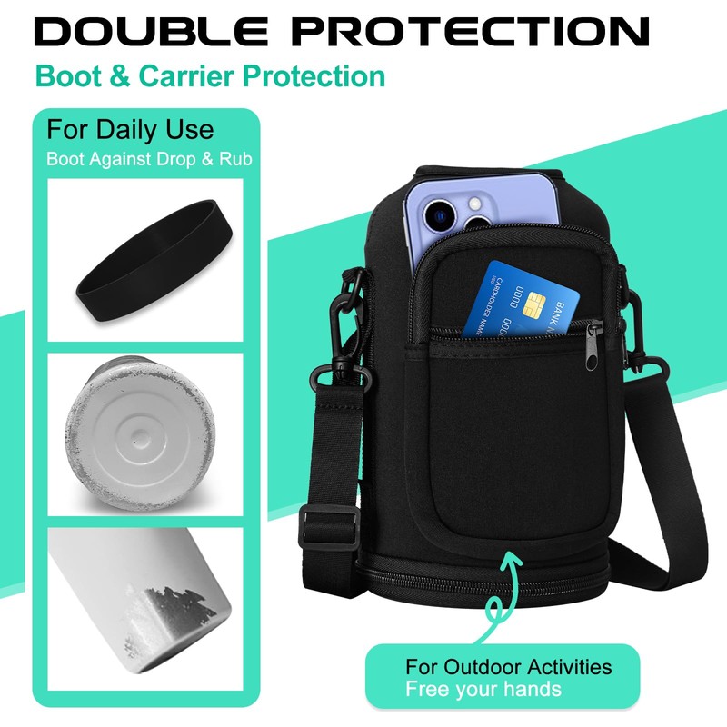 64OZ Vacuum Insulated Water Bottle - Keep Hot Cold Vacuum