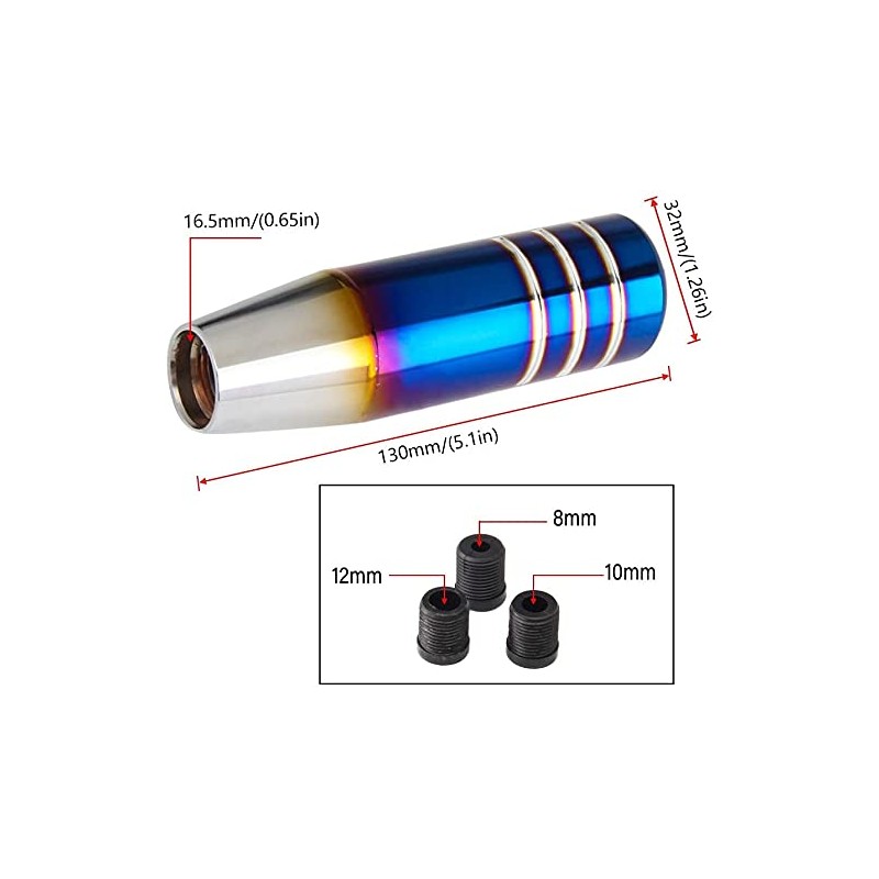 Di-CoPoss Shift Knob Extension Aluminum Alloy Adapter with 3 Types