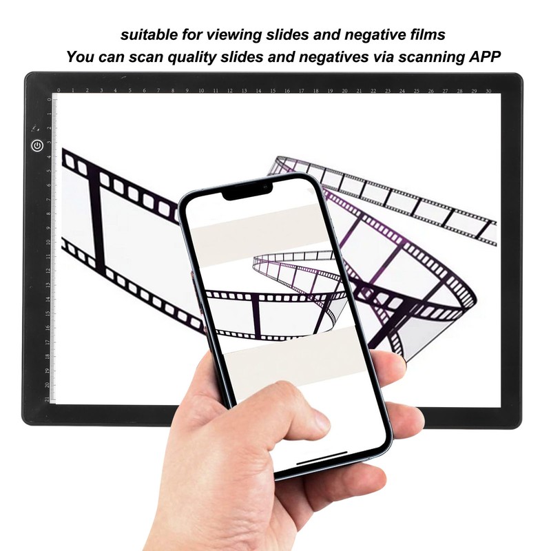 Slide Viewer Ultra Slim A4 Size 3 Brightness Mode APP