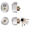 LIXIL TOSTEM Door Lock Set (Yushin W Cylinder) Gray Z-2A4-DCTC