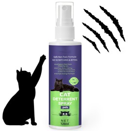 Cat Deterrent Spray, Cat Repellent Spray, Cat Scratch Furniture Protector Spray, No Chew Spray for Dogs & Cats
