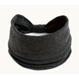 Thick Bohemian Chic Headbands for Women, Sweat-Resistant, and Stylish Accessories for Yoga, Fitness, Running, and Daily Wear - Perfect for Thick, Curly, Or Long Hair (Dark Mixed Grey)