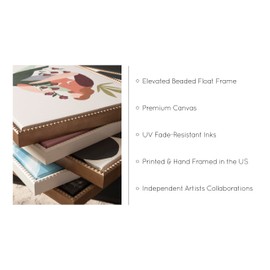 Kate and Laurel Sylvie Beaded Tonal Abstract Blackened Charred Gray Moody Minimalist Vintage Framed Canvas Wall Art by The Creative Bunch Studio, 30x30 Gold, Modern Abstract Landscape Art for Wall