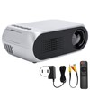 Mini Projector Silver Micro Portable 1080P LED Multi Function for