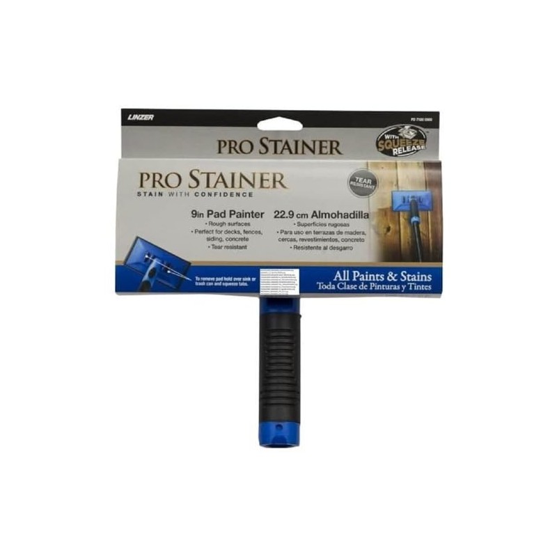 Linzer PD 7100-0900 Pro Edge Pro Stainer Pad Painter, Blue,