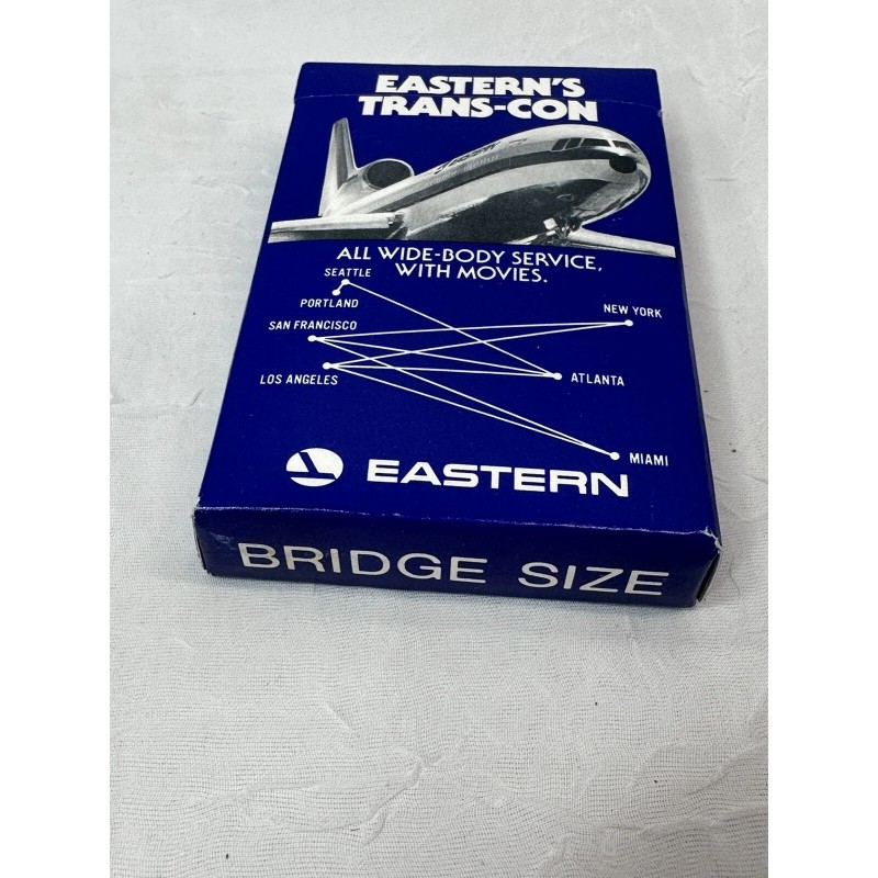 Vintage Eastern Airlines SEALED Playing Card Deck Eastern Trans-Con