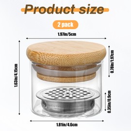 QFGasre 2Pcs Nail Brushes Washing Cup Acrylic Nail Art Brush Washer Removal Dappen Dish with Lid Easy Cleaning Portable Mesh Layered for Nail Sequins Glitter Nail Tools