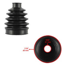 Caltric Front Axle Inner CV Boot Kit for Kawasaki Brute Force 750 KVF750 4X4I 2005-2007