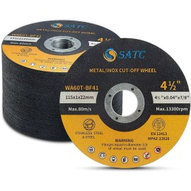 24h-USA Warehouse Shipping 100PC 4.5" Cut Off Wheels 4-1/2 Angle Grinder Cutting Disc Metal Stainless Steelwheel diameter: 4-1/2 in, rpm: 13300RPM, abrasive: Aluminum Oxide, White Alundum