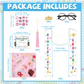 Graduate Matte Graduation Cap with 2025 Tassel for Adults High School and Bachelor Master (Pink)