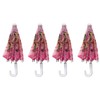 Pack of 4 Mini Lace Umbrella Parasols with Sequins -