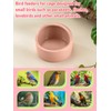 Niwaes 2 Pcs Bird Food Bowl Small Ceramic Bowls for