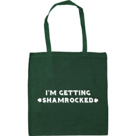 Hippowarehouse I'm Getting Shamrocked - St Patricks Day Tote Shopping Gym Beach Bag 42cm x38cm, 10 litres