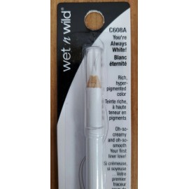 Wet n Wild You're Always White Coloricon Kohl Eyeliner Pencil .04 oz. Lot of 2