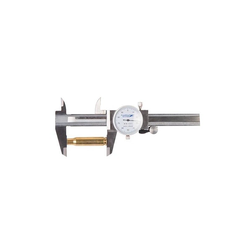 Frankford Arsenal Stainless Steel Dial Caliper with Case for Reloading,silver