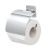 Tiger Onu Toilet Roll Holder with Cover, Stainless Steel, Chrome,