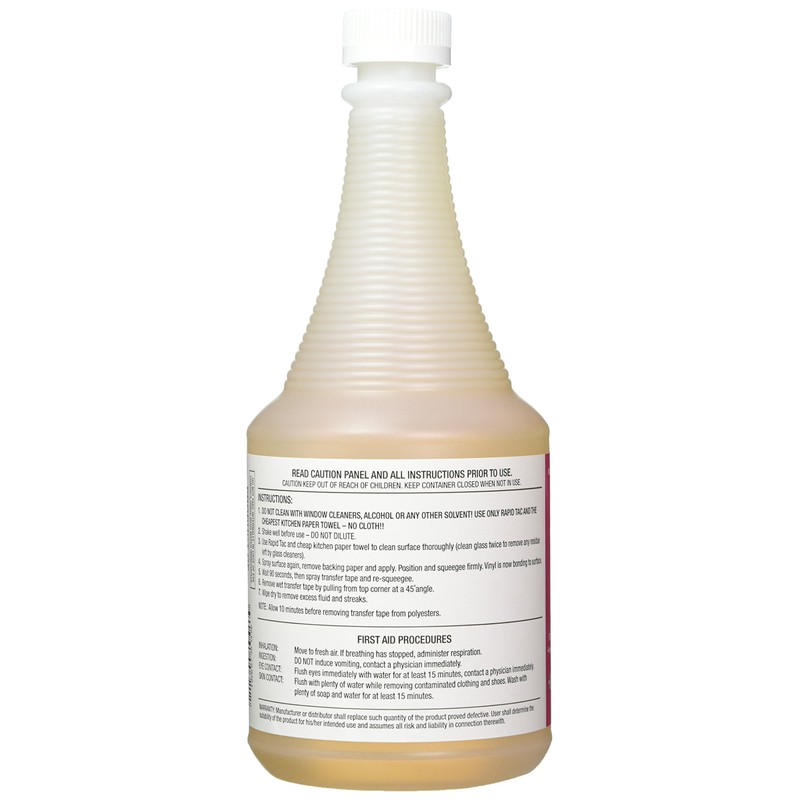 Rapid TAC Application Fluid for Vinyl Wraps Decals Stickers 32oz