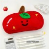 Estuche For Lápices Con Forma De Manzana Roja Sonriente De