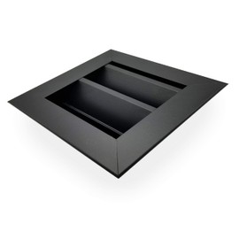 HVAC Premium 16"W x 16"H Aluminum Exterior Gable Louver Vent for Walls & Crawlspace - Weather-Resistant Air Grille with Screen Mesh - Black [Outer Dimensions 17.75"W x 17.75"H]