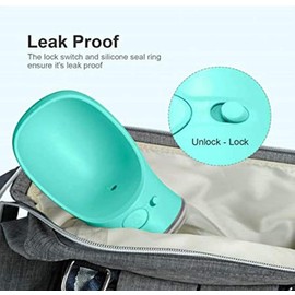 DOG N PET Dog Water Bottle, Leak Proof, Light weight, portable Dog Water Dispenser, Perfect for Travel, Outdoor Walking, Hiking and Camping, Essentail Pet Walking Accessories (350ml/12oz, Blue)