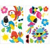 16 Piece Exotic Birds Wall Sticker Set for Children's Bedroom