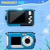 Helangel Digital Camera Waterproof Full HD 2.7K 48MP Underwater Camera