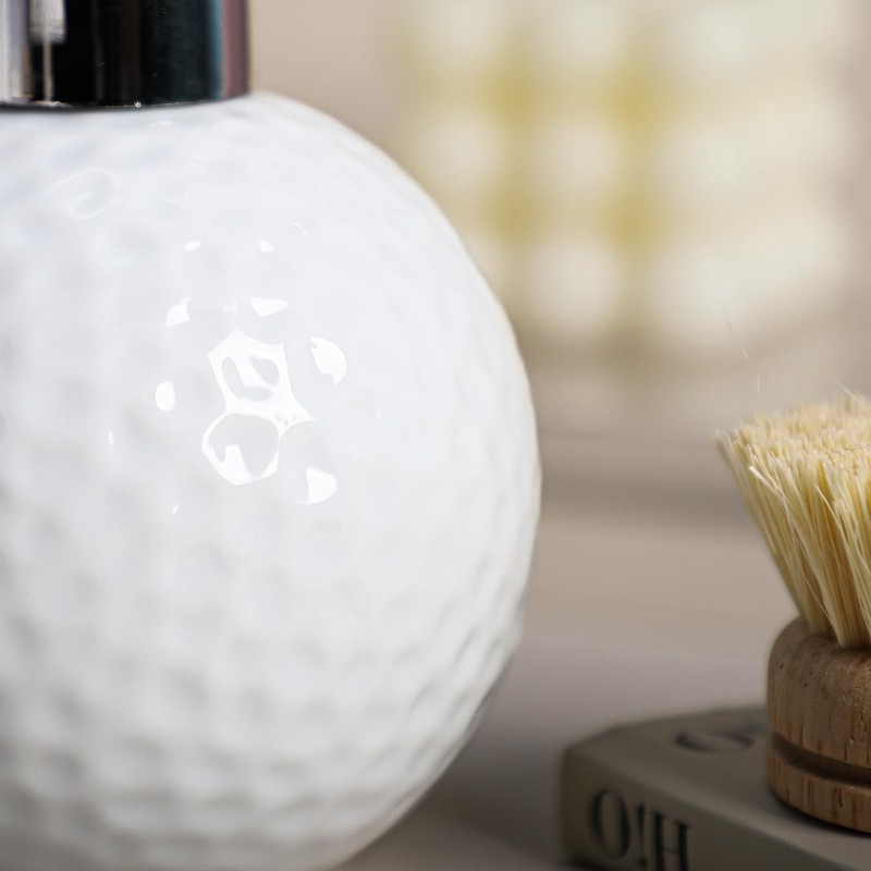 Mozacona Soap Dispenser Golf Ball Lotion Bottle Ceramic Liquid Dispenser