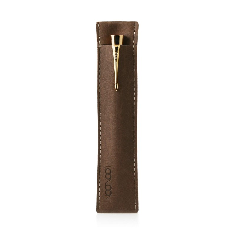 LOONLOON 1 Pencil Case, Standard, Braun, Modern