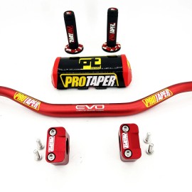 ProTaper Handle Bike Fat Bar Handlebars  1 1/8'' Grips Pad Motorcycle Bars