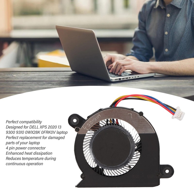 Laptop Cooling Fan Replacement Compatible for DELL XPS 2020 13