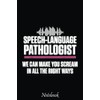 Speech Pathology Therapy Make Talk Autism Awareness Month Notebook: Notebook
