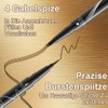 Eyebrow Pencil, Waterproof, 2-in-1 Dual-Ended Microblading Eyebrow Pencil, 3D Eyebrow