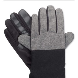 Isotoner Men's Mixed-Media smarTouch Gloves