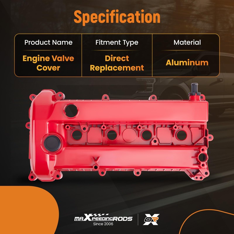 maXpeedingrods Aluminum Engine Valve Cover L3N510210A for Mazda 3 2006-2009