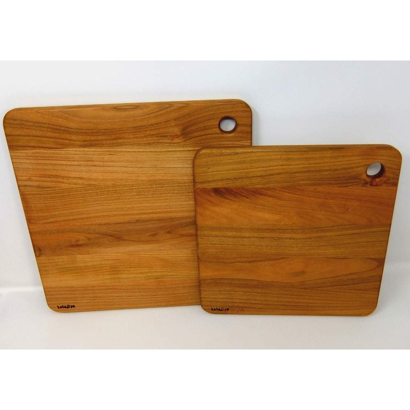 katajiya Wooden Cutting Board, Japanese Yamazakura, Solid Wood, Medium Size