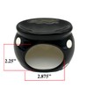 ACK Black Polka Dots Scouring Brillo Pad Holder, Ceramic Hand