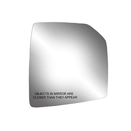 Passenger Side Mirror Glass, Ford F150 15-18, single lens, w/o tow pkg, w/o spot mirror, w/o auto dimming, w/o blind spot detection system