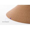 Women Sun Visors Foldable Straw Hats Summer Beach Packable Hat